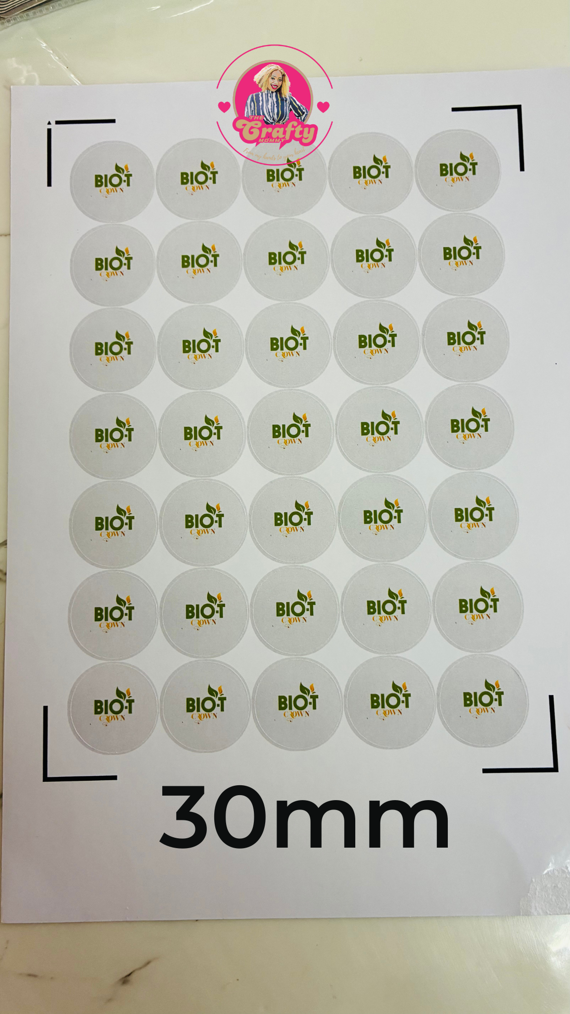 Packaging stickers