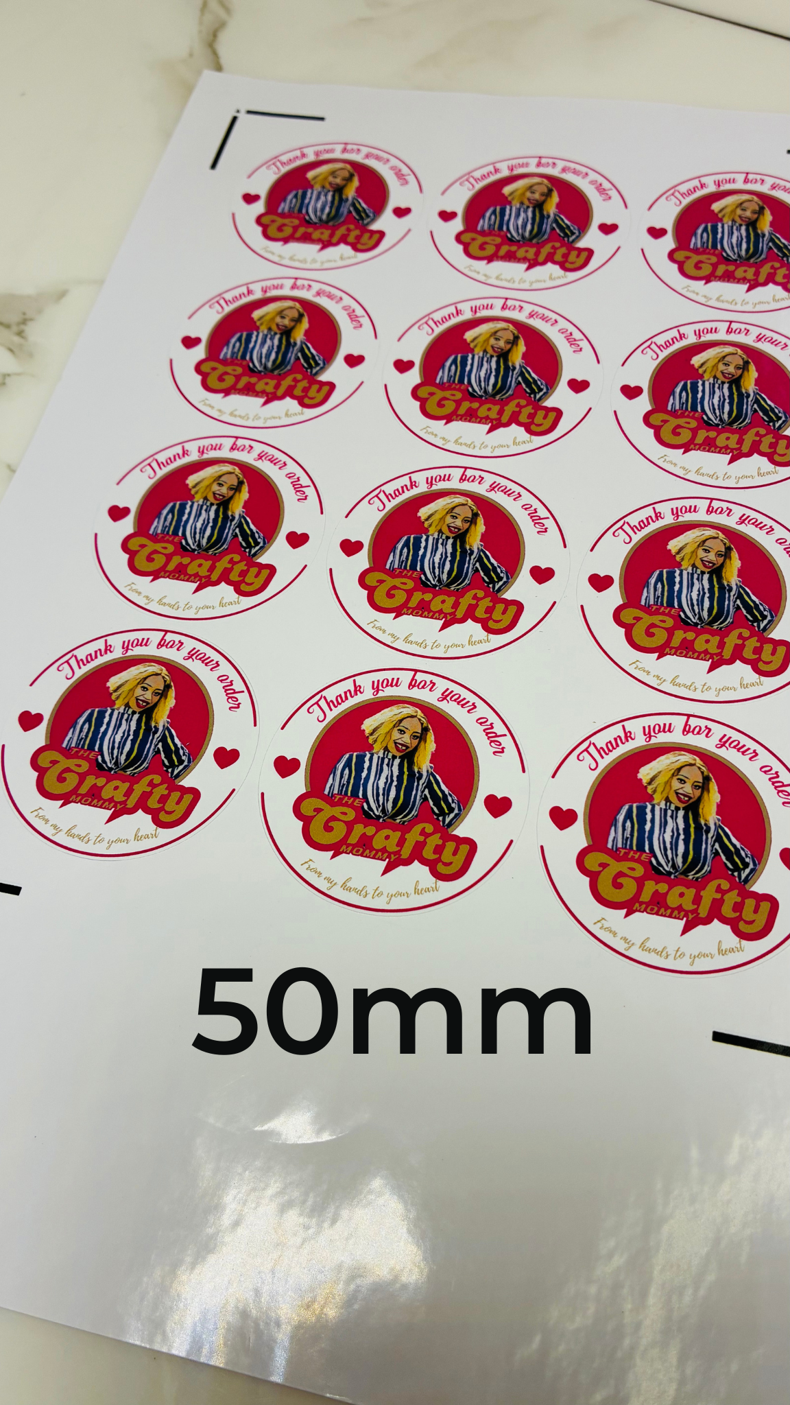 Packaging stickers