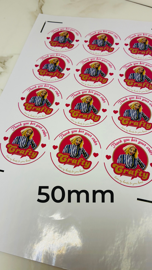 Packaging stickers