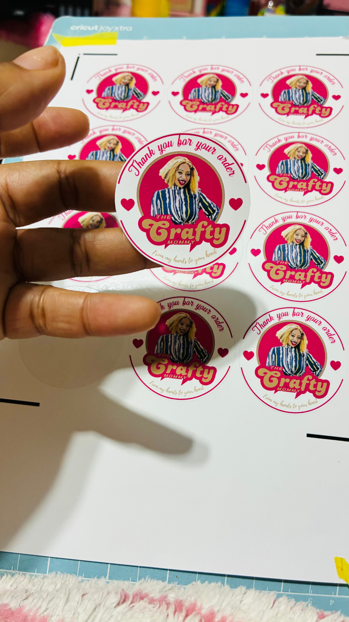 Packaging stickers