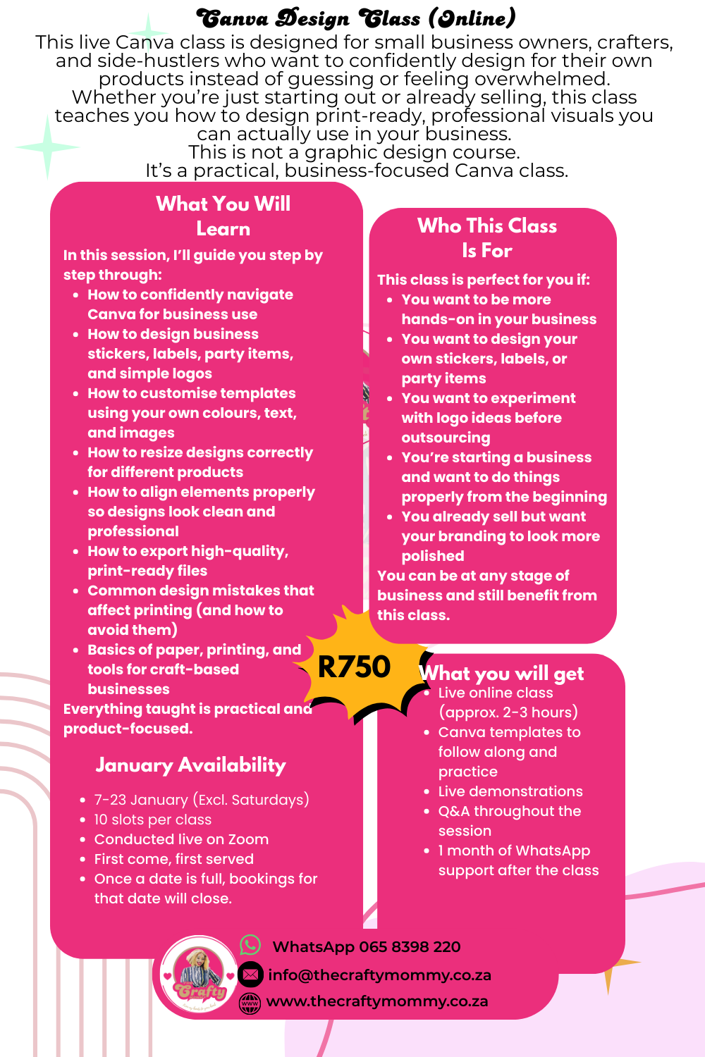 Canva Design Basics Class - Online