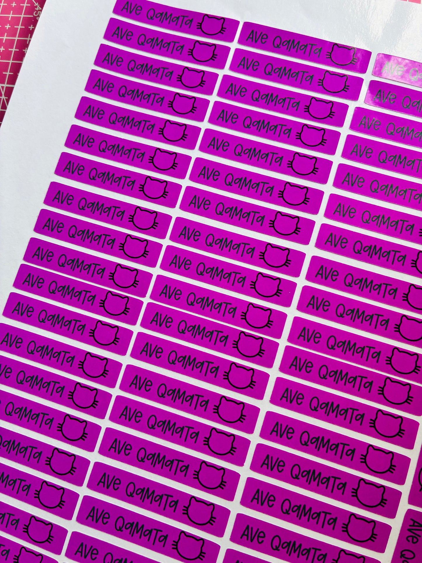 Budget School Labels (Non-Waterproof)