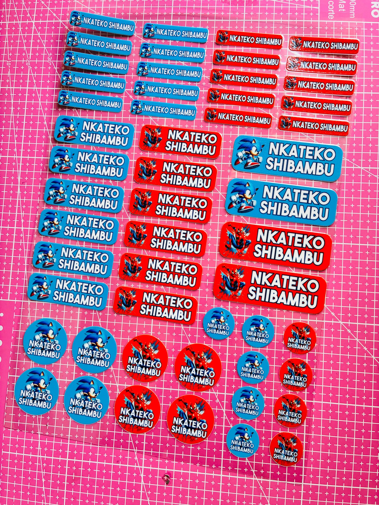 Premium UVDTF School Labels – Mixed Shapes
